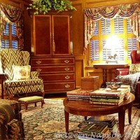 Family-Room-with-Hunt-Woodland-Theme and-Judges-Paneling