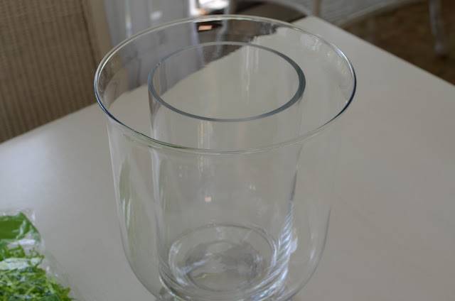 Easter Centerpiece in  Pottery Barn Knock-off Double Bowl Vase
