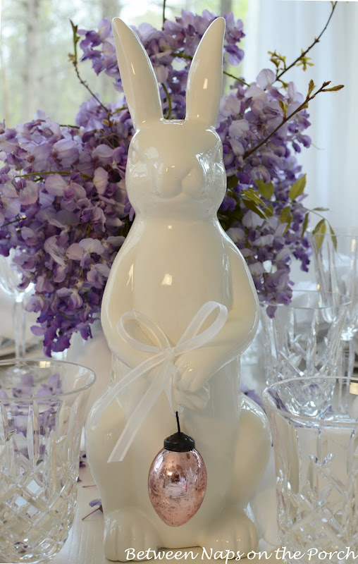 Easter Spring Table Settings Tablescapes with Pottery Barn Bunny Plates