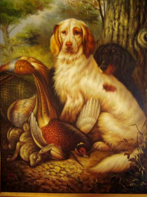 English Country Hunt Themed Painting English Country Hunt Themed Painting