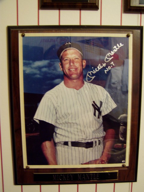 Autographed Mickey Mantle Photograph