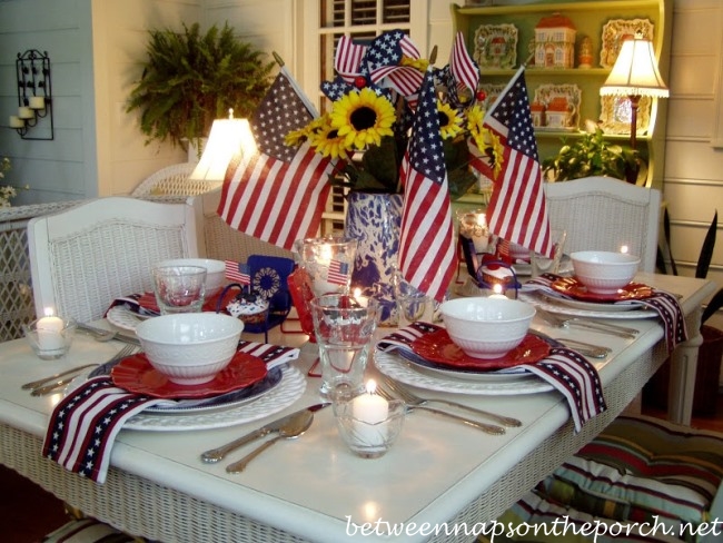 4th of July Party and Table Setting Ideas