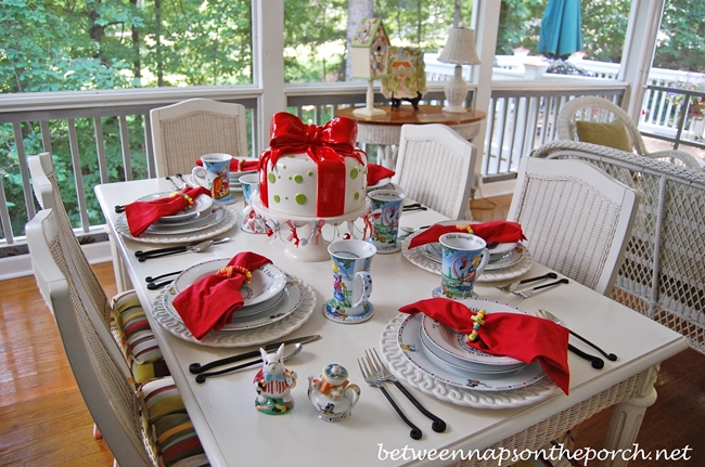 Alice In Wonderland Tea Party Between Naps On The Porch