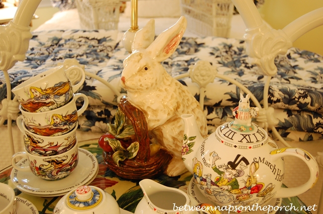 Alice In Wonderland Tea Party Between Naps On The Porch