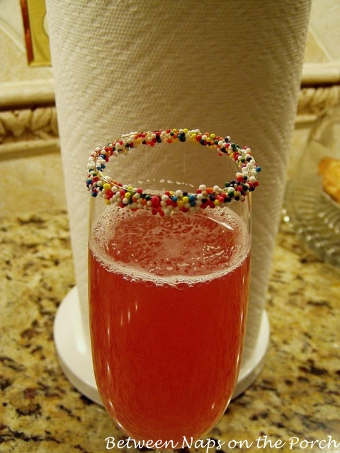 Champagne Punch for Christmas or New Year's Eve