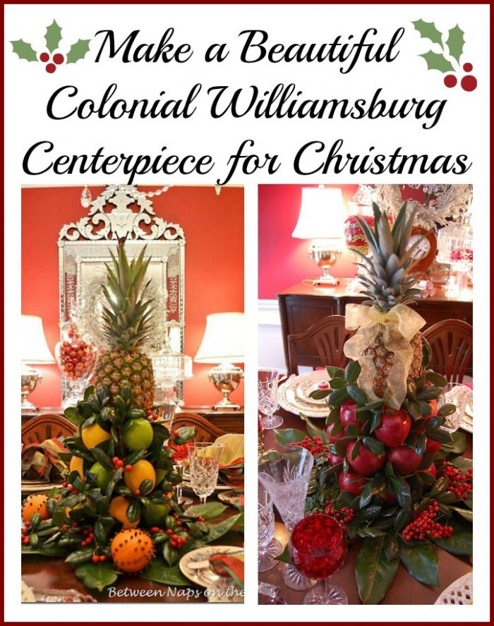 Make a Colonial Williamsburg Apple Tree Centerpiece for Christmas