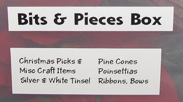 One inch wide label