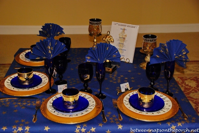 Academy Awards Party Table Setting 04