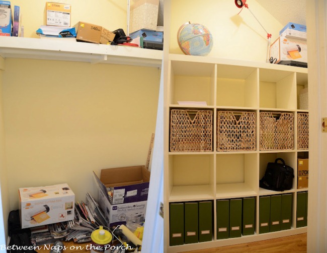 Ikea Expedit Closet Storage Organization