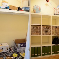 IKEA Expedit Closet Storage Organization