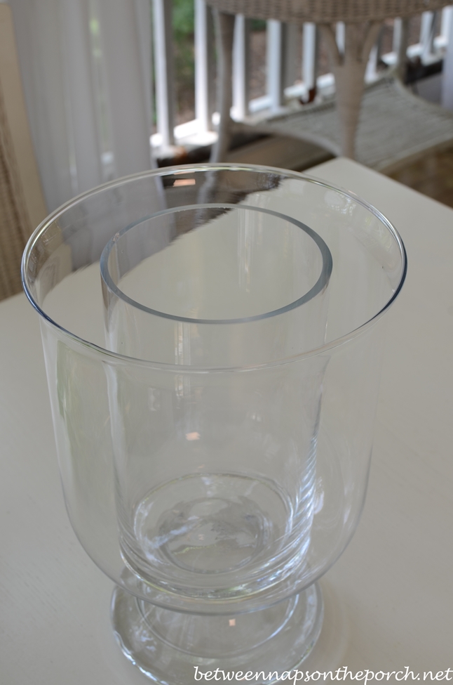 DIY Double-Bowl Vase Hurricane, Pottery Barn Knock-off