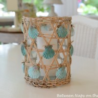 Seashell Craft Candle Pillar Holder