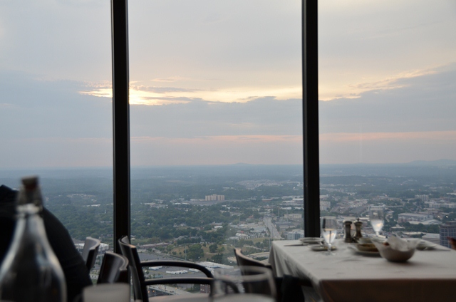 View of Atlanta from the SunDial Restaurant atop the Westin Peachtree Plaza Hotel