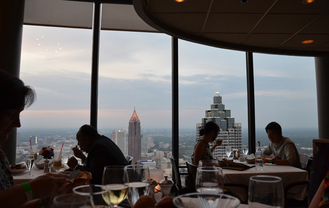 View of Atlanta from the SunDial Restaurant atop the Westin Peachtree Plaza Hotel