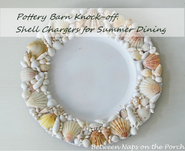 Pottery Barn Knockoff: Shell Chargers