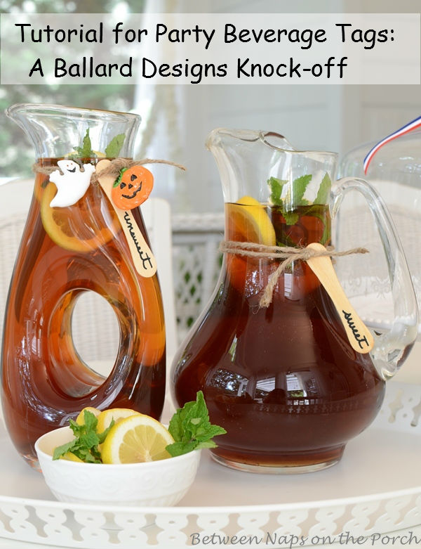 Ballard Designs Knockoff Beverage Tags