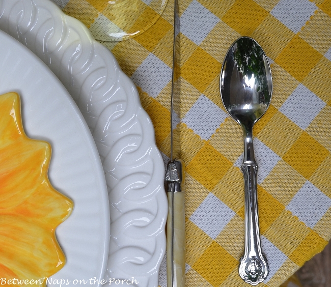 Sunny Yellow Tablescape for Two