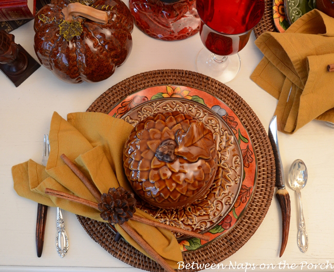 Fall Tablescape on the Porch (Between Naps on the Porch)
