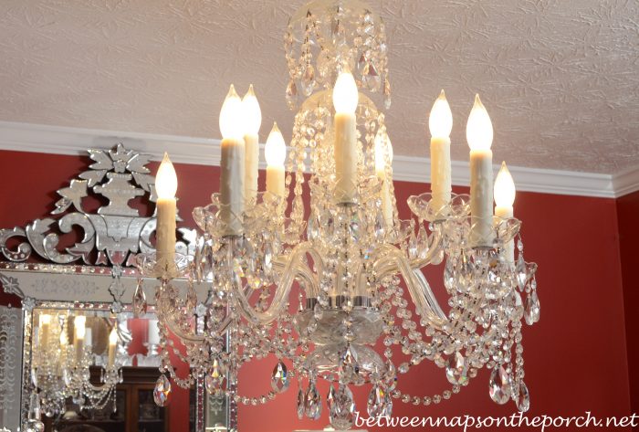 Chandelier with Resin Candle Covers