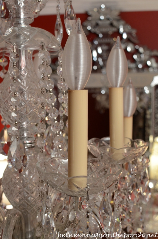 Chandelier With Resin Candle Covers, Chandelier Candle Holder Replacement