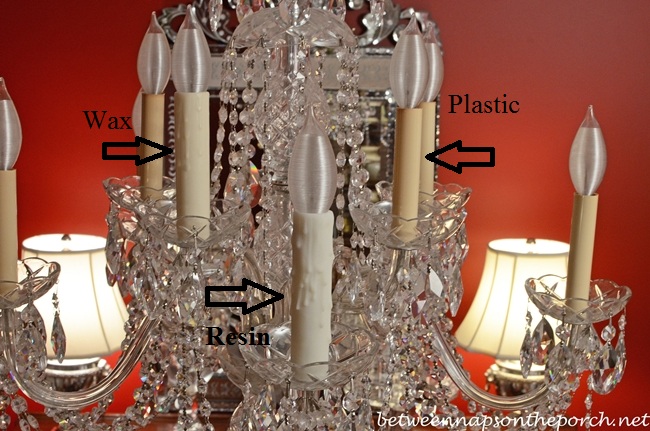 Transform an Ordinary Chandelier with Resin Candle Covers