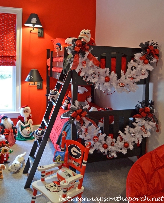 University of Georgia Themed Bed Room 