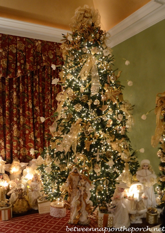 Christmas Tree with Angel Theme in Master Bedroom