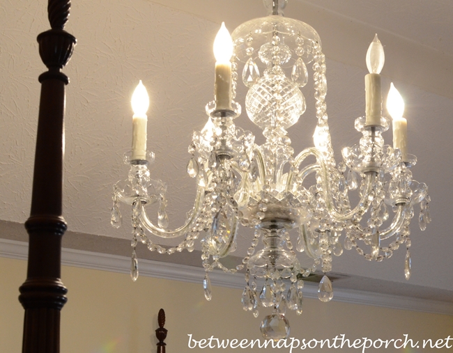 Transform Your Chandelier with Resin Candle Covers and Silk-Wrapped Bulbs –  Between Naps on the Porch