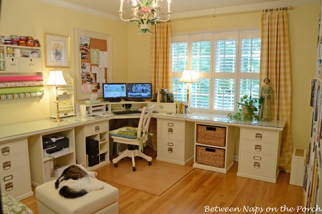 Woven Natural Fiber Ottoman or Stool for the Home Office