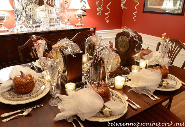 A New Year S Eve Table Setting Between Naps On The Porch