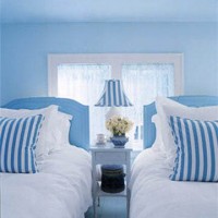 Blue and White Rooms