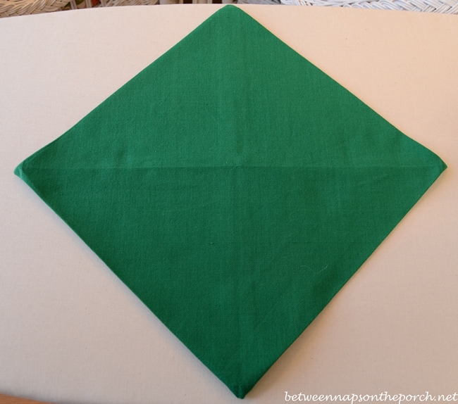 4-Leaf Clover Napkin Fold for St. Patrick's Day Table Setting