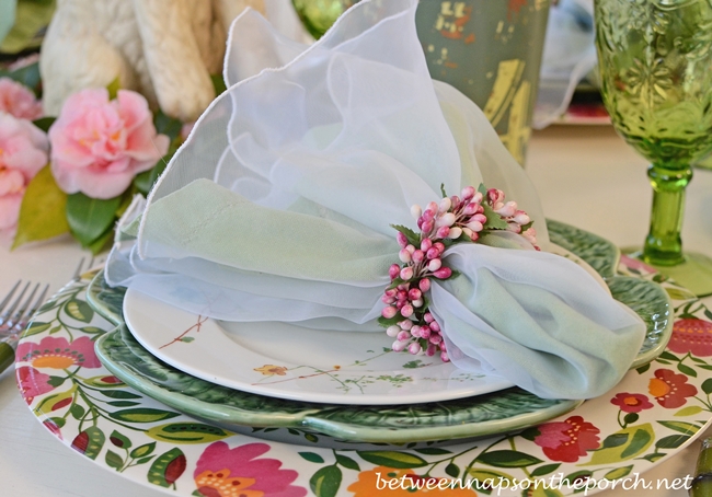 Easter Spring Tablescape Table Setting