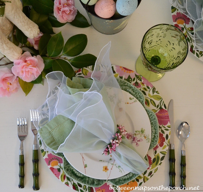 Easter Spring Tablescape Table Setting