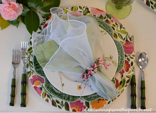 Easter Spring Tablescape Table Setting