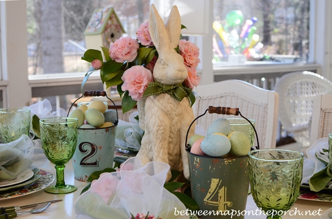 Easter Spring Tablescape Table Setting