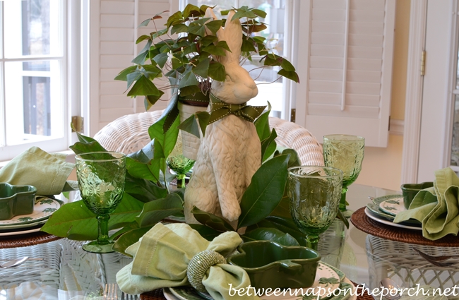 St. Patrick's Day Table Setting Tablescape