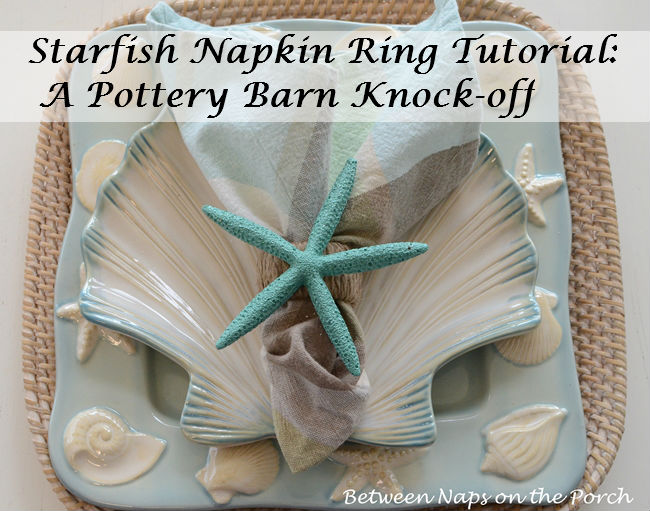 Starfish Napkin Ring Pottery Barn Knock-off