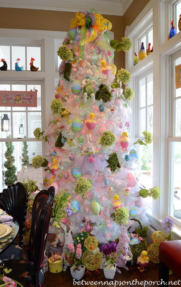 Tree Decorated for Easter