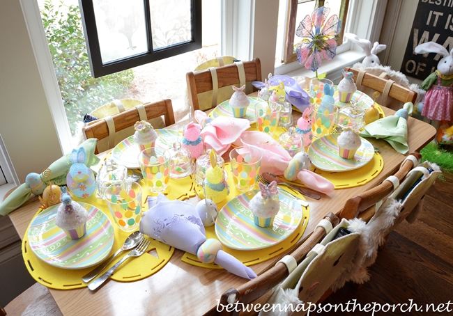 Bunnies And Lambs For Spring Or Easter Dining The