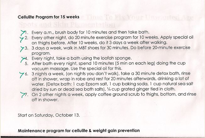 Cellulite Program