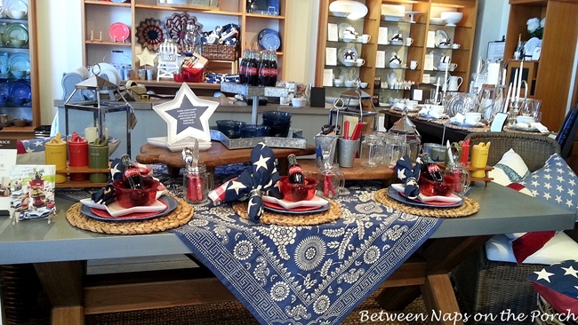 Patriotic Tablescape for the 4th of July or Memorial Day