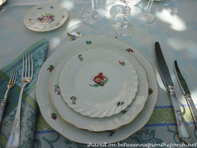 Spring Table Setting with Nymphenburg, Meissen and Herend