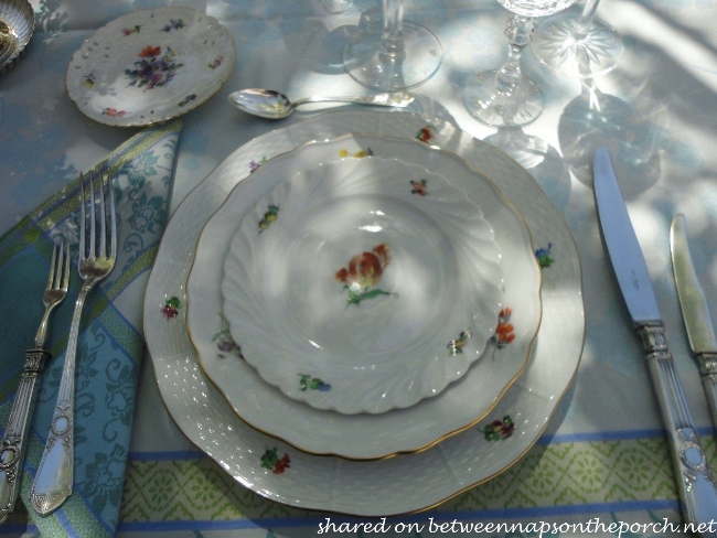 Spring Table Setting with Nymphenburg, Meissen and Herend