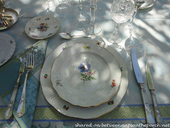 Spring Table Setting with Nymphenburg, Meissen and Herend