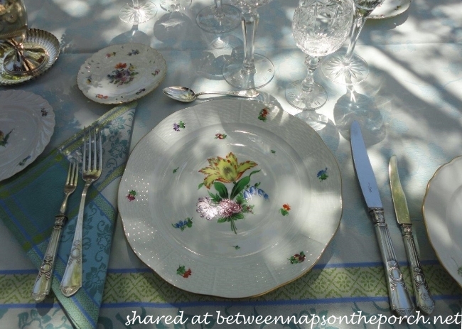 Spring Table Setting with Nymphenburg, Meissen and Herend