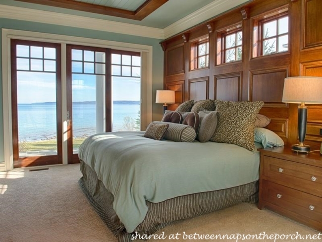 Paneled Bedroom in Beach House