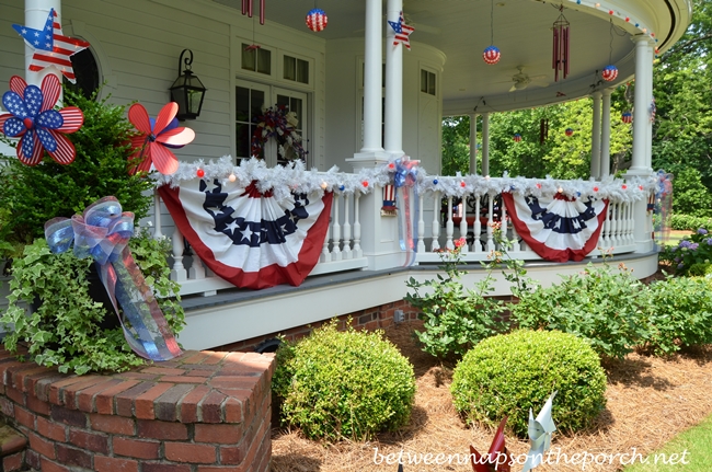 Red, White and Blue Bunting for 4th of July