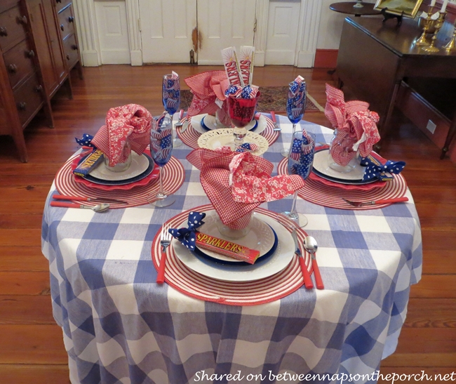 4th of July Tablescape for Four