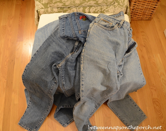 Recycle or Re-purpose Old Jeans as Flatware Holders for a 4th of July ...